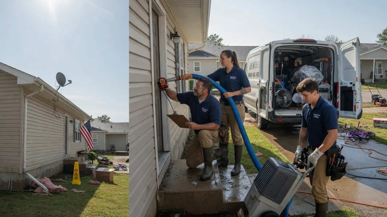 Ceiling Water Damage Restoration in Wyandotte, OK near me